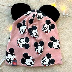 Disney Micky Mouse Baby Girl Pink Black Ears Hat